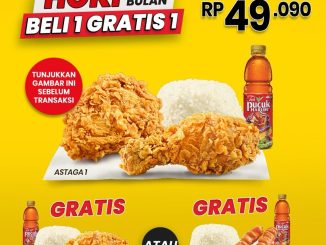 Promo CFC Hoki Awal Bulan Beli 1 Gratis 1 Rp.49.091 Paket Astaga periode 1-5 Maret 2026