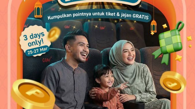 Promo CGV Payday Seru Double Cashback Point dapat 2x poin tiket nonton