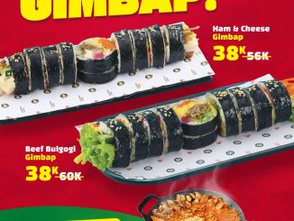 Promo Chadol Gujeolpan Payday Combo Gimbap Rp. 38.000 dengan pembelian 9 Minutes Budae-Jjigae