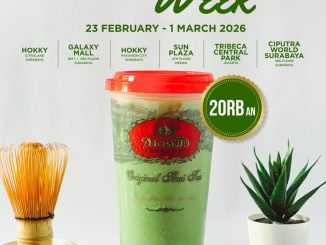 Promo ChaTraMue Matcha Week Rp. 20RB-an periode 23 February – 1 March 2026 di outlet tertentu