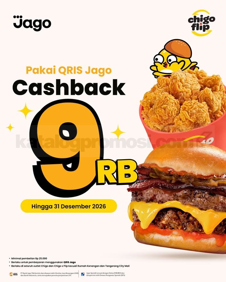 Promo Chigo x Flip Bank Partner Cashback Hingga 50%