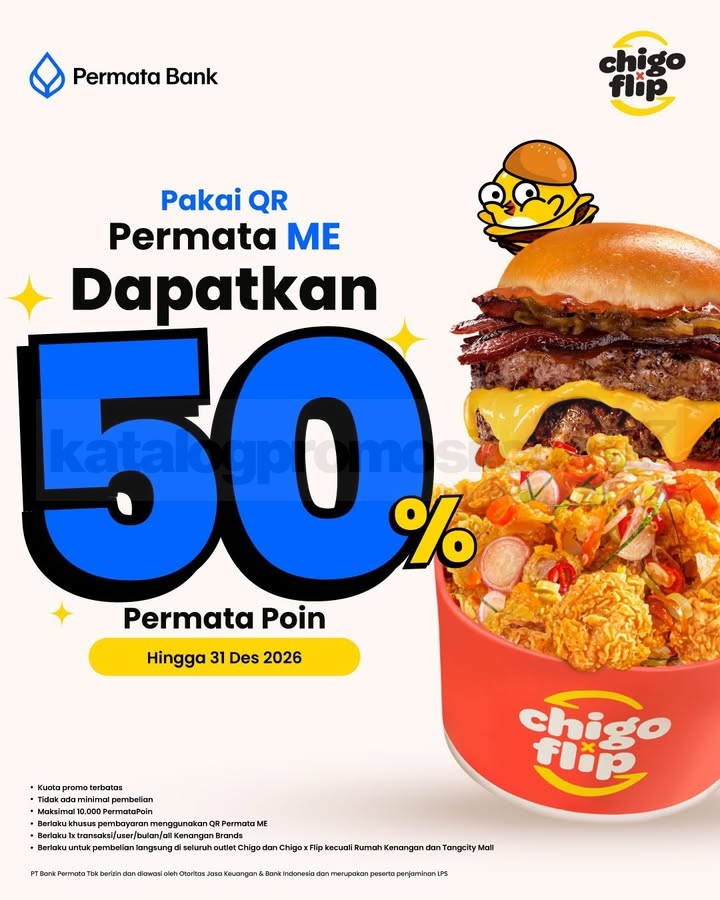 Promo Chigo x Flip Bank Partner Cashback Hingga 50%