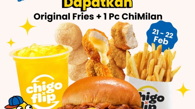 Promo Chigo x Flip HUT BCA 69 Gratis Menu Pilihan periode 21 – 22 Februari 2026 metode pembayaran BCA