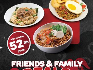 Promo Chopstix Friends & Family Deals mulai Rp. 52 ribu per pax dengan paket menu favorit hingga 31 Juli 2026