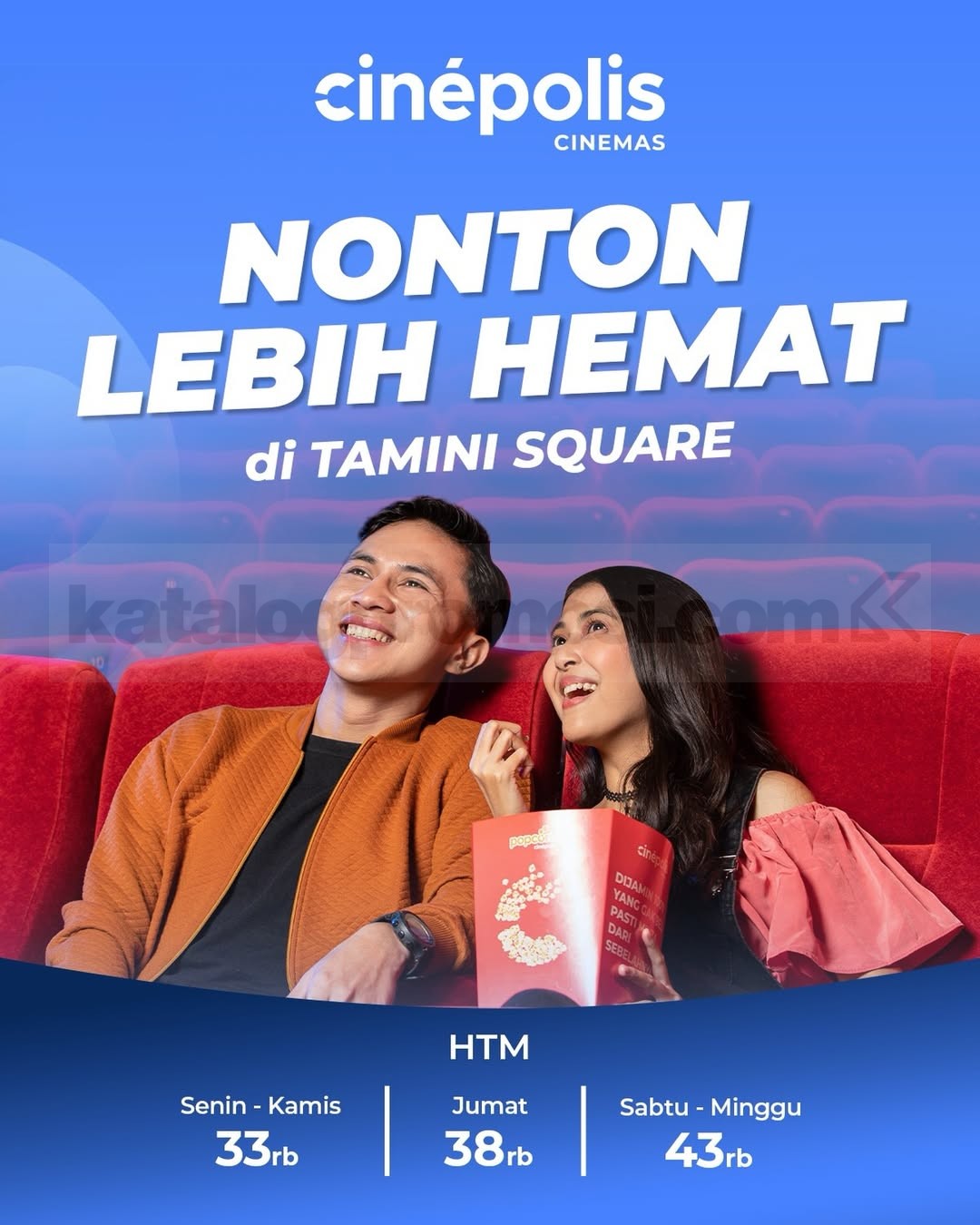 Promo Cinépolis Tamini Square Tiket Nonton mulai Rp. 33.000 Promo Cinépolis Tamini Square Tiket Nonton mulai Rp. 33.000 harga hemat sesuai hari