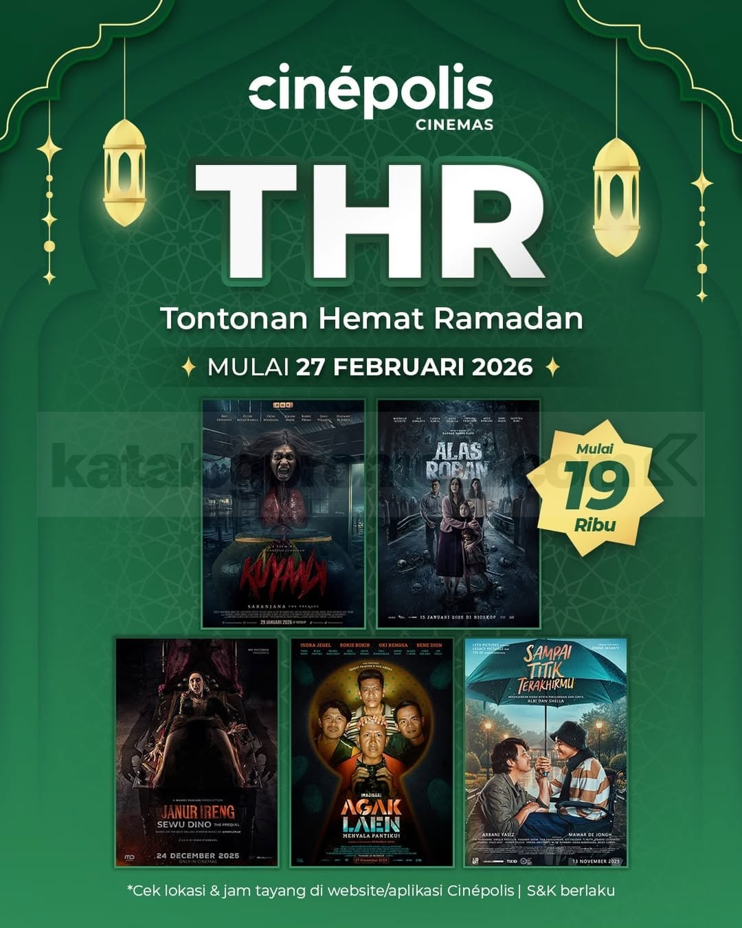 Promo Cinépolis Tontonan Hemat Ramadan mulai Rp. 19 ribu Promo Cinépolis Tontonan Hemat Ramadan mulai Rp. 19 ribu tiket film pilihan Ramadan