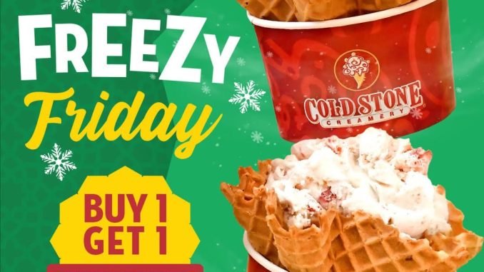 Promo Cold Stone Freezy Friday Buy 1 Get 1 Ice Cream berlaku setiap hari Jumat untuk semua rasa es krim