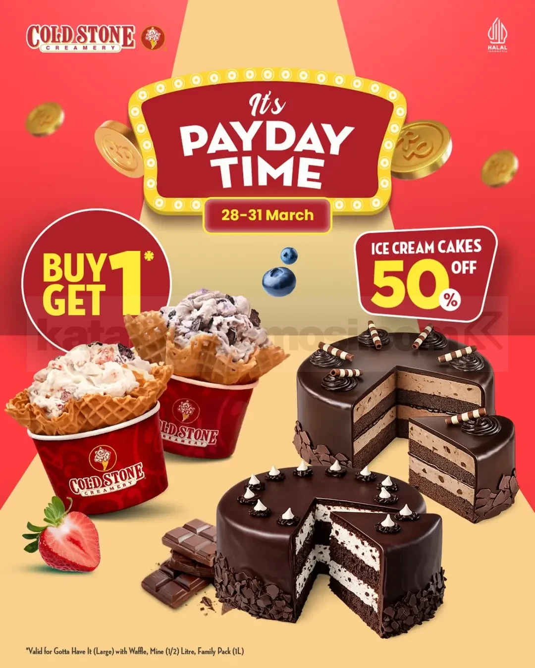 Promo Cold Stone Payday B1G1 + Cake 50% Off Promo Cold Stone Payday B1G1 + Cake 50% Off es krim dan ice cream cake