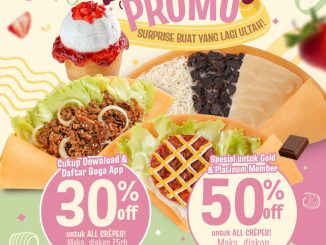 Promo Crêpe O’ Butter Birthday Treat diskon hingga 50% untuk semua crepes