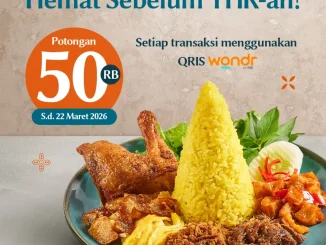 Promo Dapur Solo QRIS Wondr BNI Diskon Rp. 50.000 untuk transaksi minimal Rp300.000