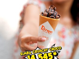 Promo DCrepes Flash Sale Menu mulai Rp. 14.545 Simba Crunchy Choco dan Matcha Brulee