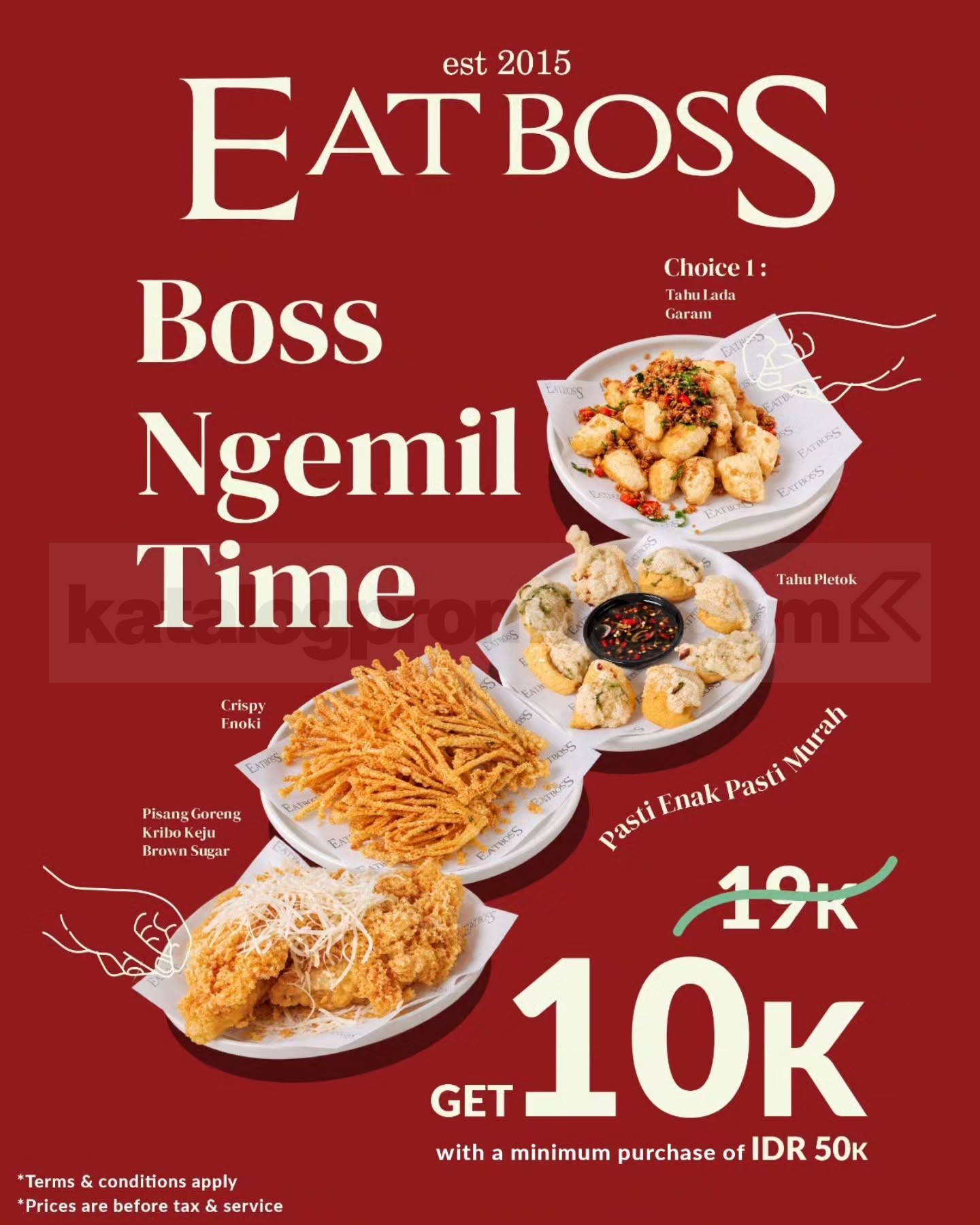 Promo Eatboss Ngemil Time Camilan Rp10.000