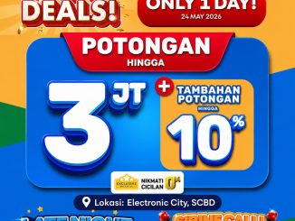 Promo Electronic City HOT DEALS Diskon hingga Rp. 3 Juta di SCBD dengan Sirine Call 20% ALL ITEMS