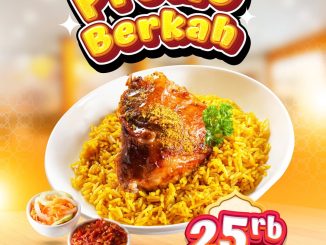 Promo Emados Berkah Nasi Ayam Panggang Rp. 25 ribu dengan pilihan nasi Mandhi, Kabsah, dan Biryani