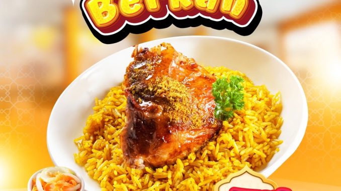 Promo Emados Berkah Nasi Ayam Panggang Rp. 25 ribu dengan pilihan nasi Mandhi, Kabsah, dan Biryani