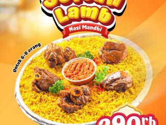 Promo Emados Sultan Lamb Nasi Mandhi Rp. 290.000 untuk porsi 6–8 orang periode 25 Mei – 1 Juni 2026