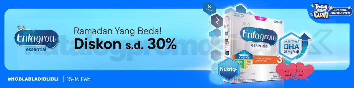Promo Enfa Diskon 30% Nutrisi Tepat Dukung Higher IQ Si Kecil Promo Enfa Diskon 30% untuk Enfagrow A+, Enfagrow Essential & Enfa Gentle Care dukung Higher IQ Anak