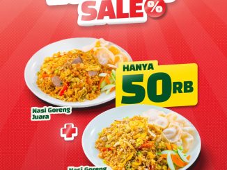 Promo Es Teler 77 Wednesday Sale Berdua Rp. 50.000 paket makan hemat via aplikasi Qpon