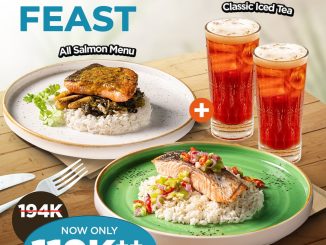 Promo Excelso Salmon Feast Set Rp.119.000 paket salmon dengan Classic Iced Tea untuk member Excelso