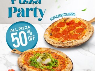 Promo Excelso The Barn Pizza Party Diskon 50% untuk semua varian pizza khusus member Excelso