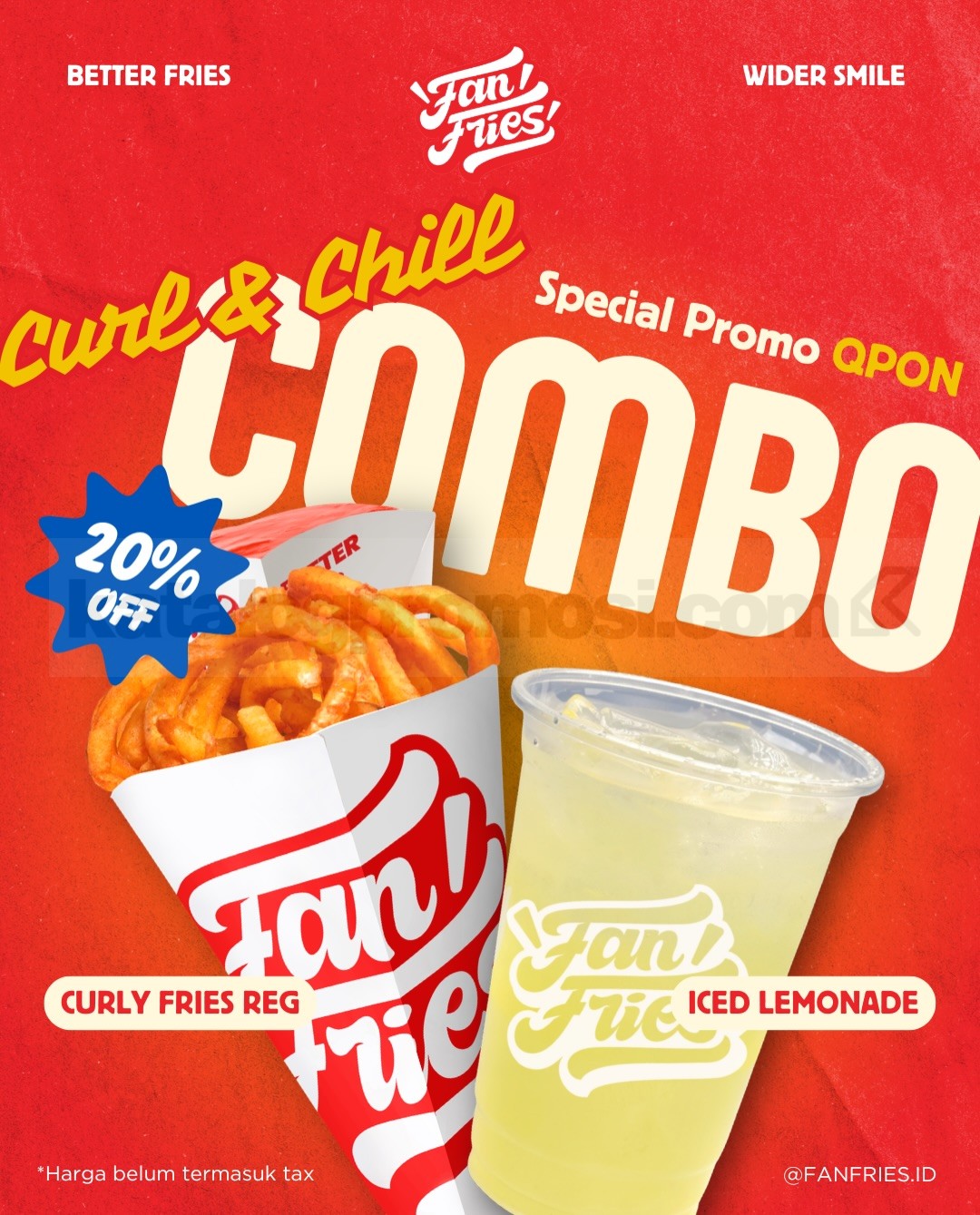 Promo Fan Fries Combo Hemat Diskon hingga 55% Promo Fan Fries Combo Hemat Diskon hingga 55% 4