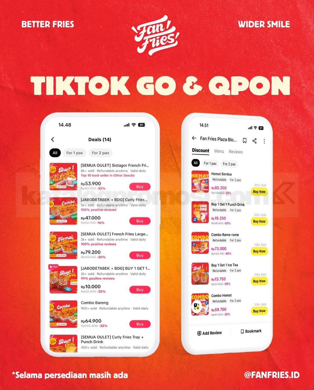 Promo Fan Fries Combo Hemat Diskon hingga 55% Promo Fan Fries Combo Hemat Diskon hingga 55% 5