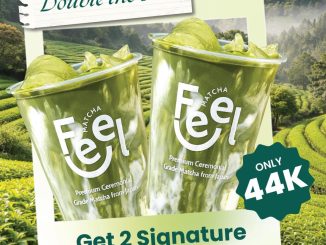Promo Feel Matcha 4.4 Double Date 2 Matcha Latte Rp. 44.000 tanggal 4 April 2026 untuk 44 customer pertama