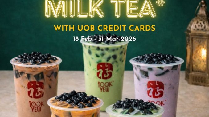 Promo Fook Yew Ramadhan Special Gratis Milk Tea Rp. 150.000 dengan Kartu Kredit UOB