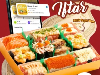 Promo Genki Sushi Sushi Box Menu Iftar mulai Rp. 168 ribu paket sushi lengkap