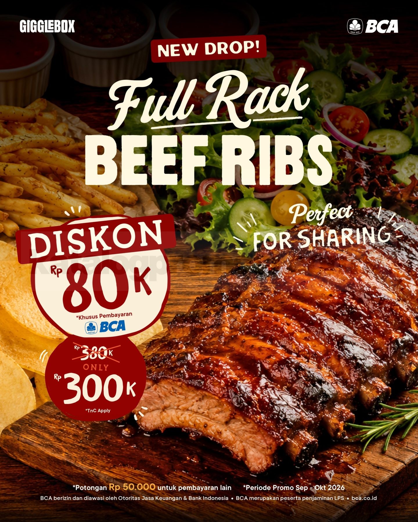 Promo GiggleBox NEW! Full Rack Beef Ribs Diskon Rp80.000