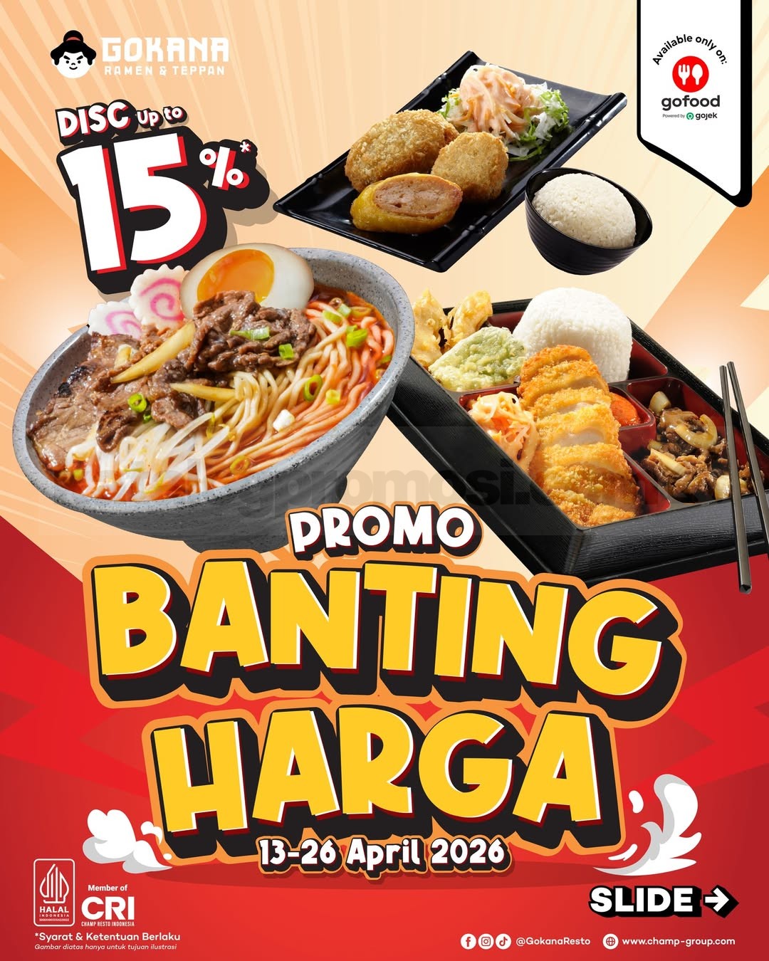 Promo Gokana Banting Harga Paket Mulai Rp. 40.000 Promo Gokana Banting Harga Paket mulai Rp. 40.000 via GoFood