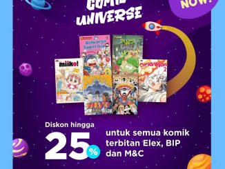 Promo Gramedia Comic Universe diskon hingga 25% untuk komik Elex Media, BIP, dan M&C di Gramedia.com