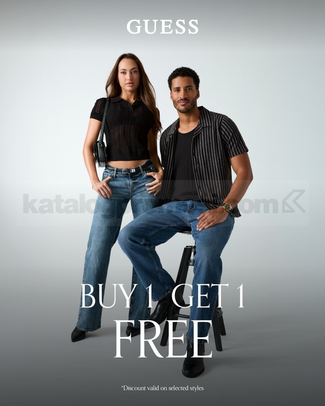 Promo GUESS Merdeka Buy 1 Get 1 Free Promo GUESS Merdeka Buy 1 Get 1 Free untuk selected apparel, watches dan handbags pada 15–17 Agustus 2026.