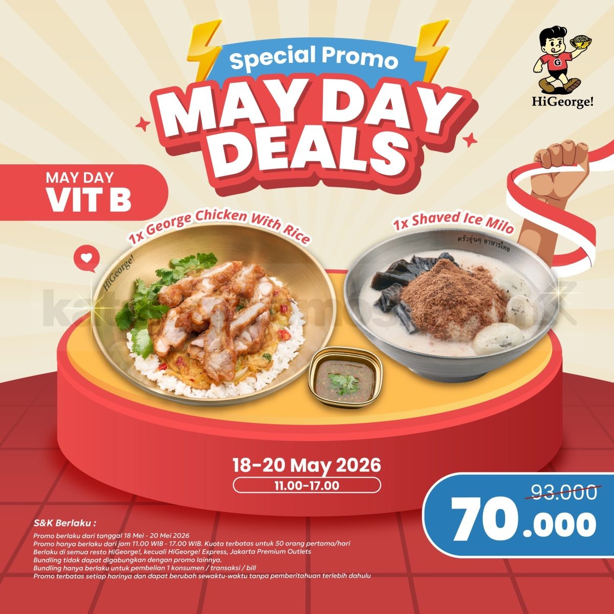 Promo HiGeorge! MAY DAY DEALS Mulai Rp. 65.000
