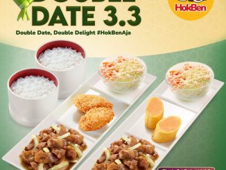 Promo HokBen Double Date 3.3 Simple Set Teriyaki Rp. 30.000 paket berdua hemat