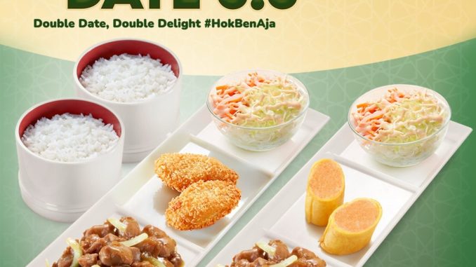 Promo HokBen Double Date 3.3 Simple Set Teriyaki Rp. 30.000 paket berdua hemat