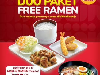 Promo HokBen Duo Paket Free Ramen Mulai Rp. 31 ribuan buy 2 free 1 dan buy 3 free 1