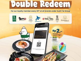Promo Hokkaido-Ya Double Redeem 1 Point Rp. 2 tukar poin jadi dua kali lipat