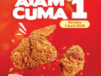Promo Hotway’s Chicken Beli Ayam cuma Rp. 1 dengan minimal belanja Rp. 75.000 tanggal 1 April 2026