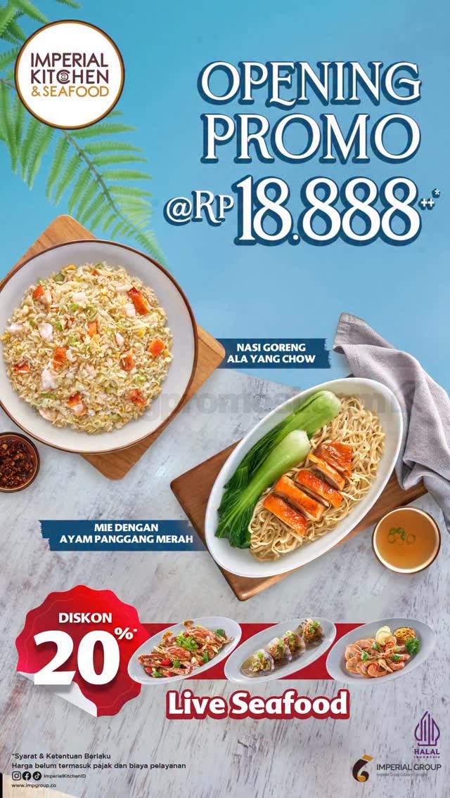 Promo Imperial Kitchen & Seafood Depok Opening Menu Rp 18.888++ Promo Imperial Kitchen & Seafood Depok Opening Menu Rp 18.888 diskon seafood 20 persen