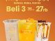 Promo Indomaret Coffee Gold Geng Hepi beli 3 Rp. 27.000 dengan pilihan Latte Ice, Tropical Passion Fruit Ice, dan Golden Milk Ice