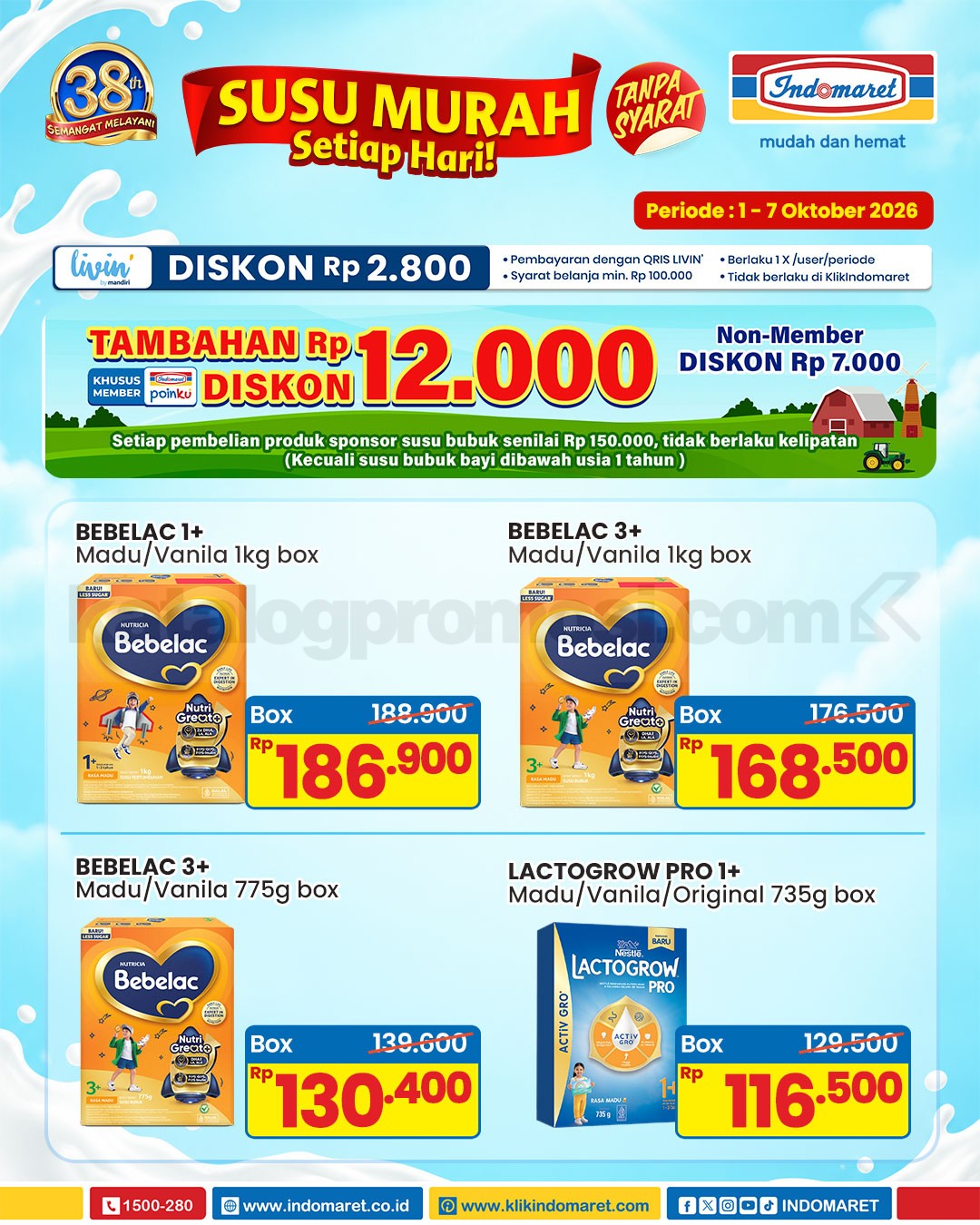 Promo Indomaret Susu dan Diapers Murah Setiap Hari