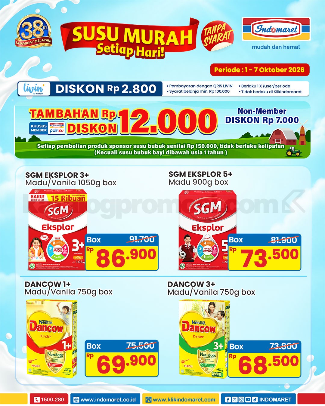 Promo Indomaret Susu dan Diapers Murah Setiap Hari