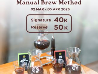 Promo J.CO Buy 1 Get 1 Coffee Manual Brew mulai Rp. 40.000 dengan metode Clever Dripper, V60, dan Syphon