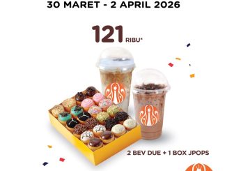 Promo JCO Grand Opening Deals Donuts mulai Rp. 121.000 paket donut dan minuman spesial