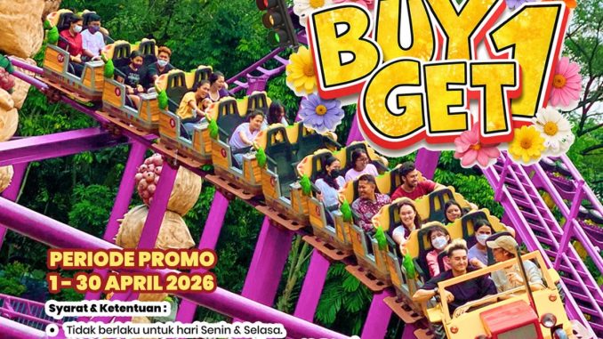 Promo JungleLand Bikers Buy 1 Get 1 tiket masuk April 2026