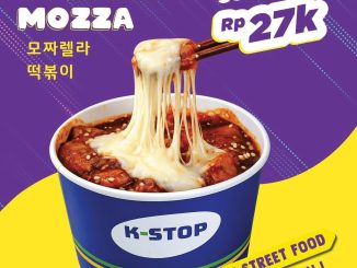 Promo K-STOP Topokki Mozza Rp. 27.000 dengan topping keju melimpah