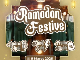 Promo KAI Ramadan Festive tiket kereta mulai Rp. 150.000 dengan flash sale dan diskon hingga 30%