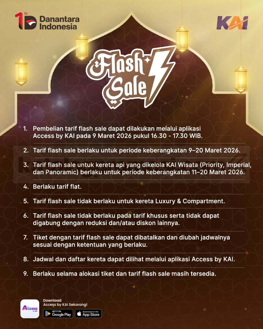 Promo KAI Ramadan Festive Tiket Kereta mulai Rp. 150.000 Promo KAI Ramadan Festive Tiket Kereta mulai Rp. 150.000 2