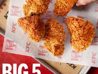 Promo KFC Big 5 Monday 5 Potong Ayam Rp. 59.091 setiap Senin